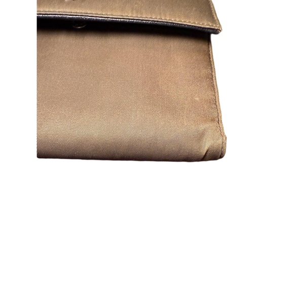 Prada Mens Wallet Army Green Fold-over Iconic Triangular Logo Designer Luxury - Picture 2 of 8